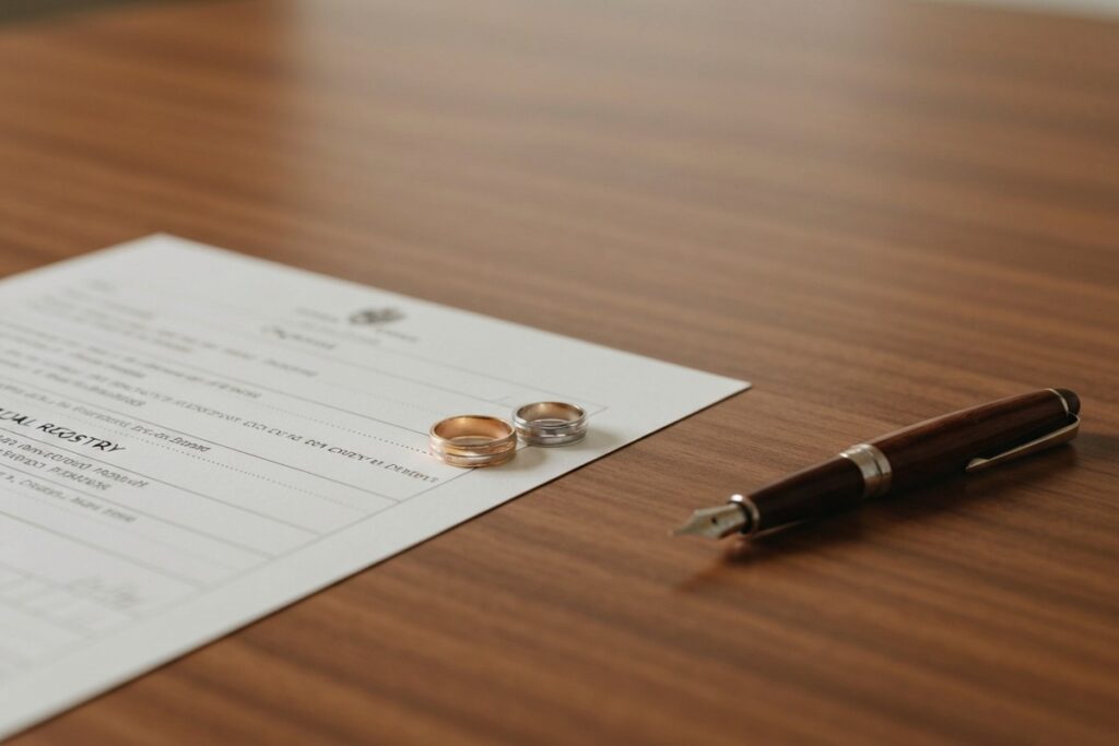 Pareja revisando los requisitos para inscribirse como pareja de hecho en Euskadi